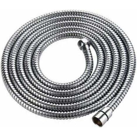 Flexible de douche 3m – Acier inoxydable chromé – Anti-torsion – Connexion G1/2' universelle – Résistance haute pression (1/5)