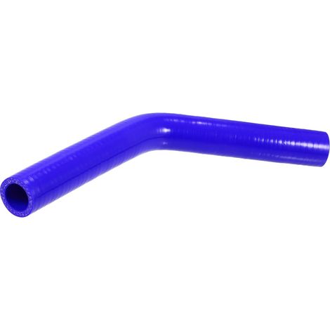 Tuyau Silicone Coude 45° Bleu 1pc Pour Auto (1/5)