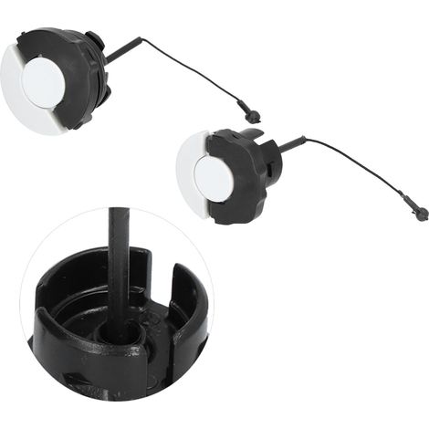 Lot de 2 bouchons de réservoir d'essence pour tronçonneuse/débroussailleuse STIHL MS210, MS250 et MS360. Couvercle de réservoir d'essence/d'huile moteur.