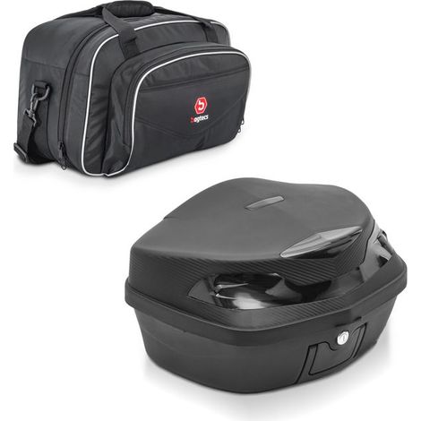 Set-Top-Case Moto + Innenbeutel Bagtecs XK 48 Liter Universell