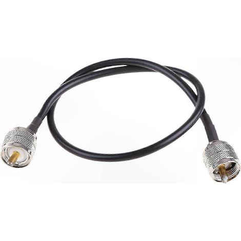 Hochleistungsfähiges digitales Koaxialkabel, PL-259 Stecker UHF auf Stecker UHF Adapter, 50 Ohm verlustarmes Erdungskabel, robuster Stecker, einfach zu bedienen, zuverlässige Übertragung, professionel (1/5)