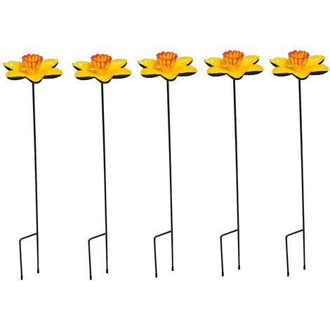Cast Iron Daffodil Dish Wild Bird Feeders (Set of 5) (1/5)