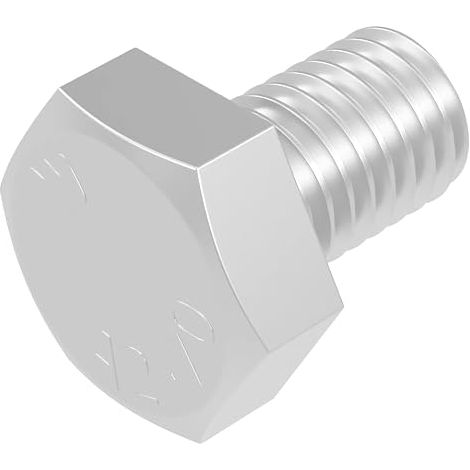 Lot de 20 vis à tête hexagonale M6 x 10 mm, en acier inoxydable V2A VA A2, DIN 933 / ISO 4017, à six pans extérieurs (1/3)