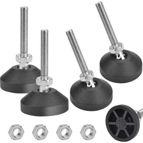 4 pieds de support inclinables réglables M850 mm pour meubles, pieds de nivellement et protection pour pieds de chaise (1/5)