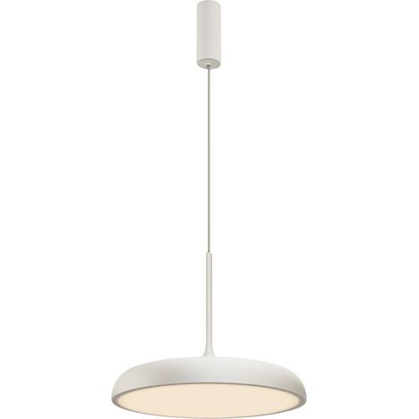 Maytoni Gerhard Plafonnier moderne en forme de dôme de 40 cm, blanc 3 000 K, 1 400 lm