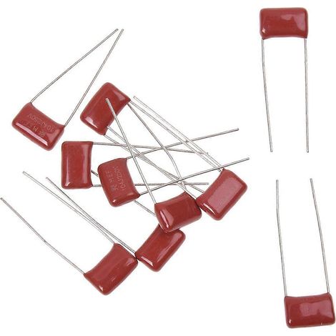 Condensateurs à film polyester métallisé 250 V, 0,1 µF, 10 % (lot de 10) (1/3)