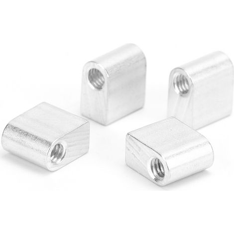 Équerre de renfort d'angle intérieur 90°, support en L simple, 4 pièces, fixation droite, siège métallique robuste. (1/5)