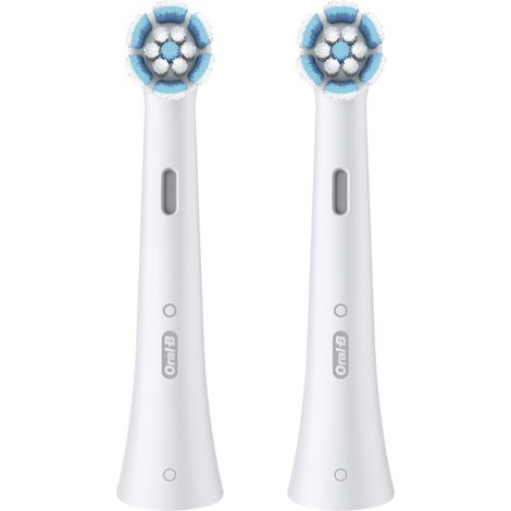 Oral-B Testine di Ricambio iO Series Gentle Care Bianche, Testine Rotonde Originali, per Gengive Sensibili, 2 Testine (1/4)