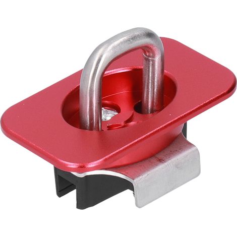 Lot de 4 anneaux d'arrimage latéraux en acier inoxydable pour benne de pick-up F150 2015-2021 (rouge) (1/5)