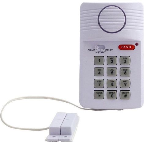 APEX Alarme de porte/fenêtre, alarme de porte sans fil puissante avec clavier de sécurité à code PIN pour la maison, le bureau, le garage (1/5)
