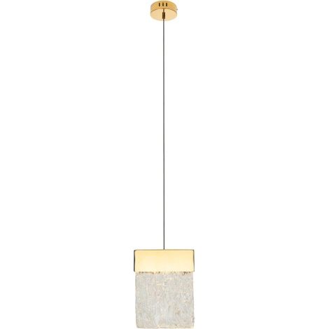 Lampada a sospensione Vetro oro cristallo LED 4,5W Maxlight