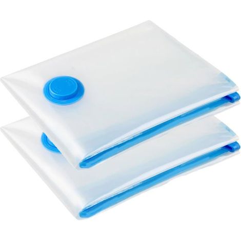 Sacs de rangement sous vide — Lot de 2 extra larges (100 x 130 cm) (conviennent pour les voyages) (1/5)