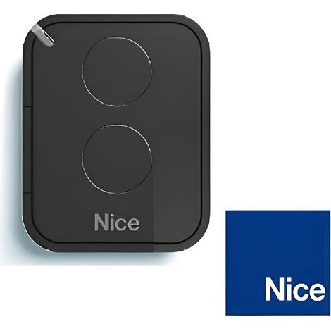 Télécommande - NICE - ERA ONE 2 - 2 canaux - Couleur noire - Pile CR2032 (1/2)