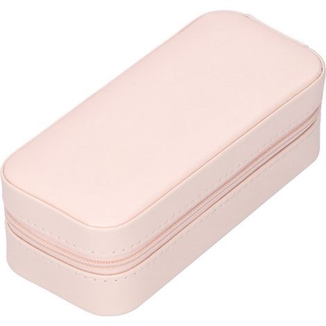 Étui de rangement portable pour bijoux en PU, présentoir de collection pour boucles d'oreilles, colliers, bagues (1/5)