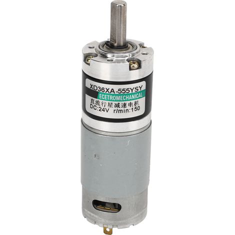 Moteur DC à engrenages 24V 150tr/min, micro moteur à régulation de vitesse en cuivre pur, pour usage automobile, faible vitesse (1/5)