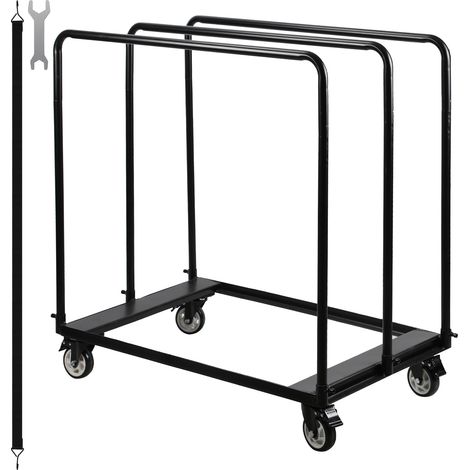 TolleTour Carrello a piattaforma Carrello di trasporto Carrello manuale Carrello di trasporto Carrello 680 kg