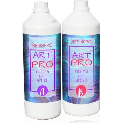 Résine époxy transparente 1,66 kg – Haute viscosité pour œuvres artistiques et revêtements – Résistante aux UV et à l'humidité – Resin Pro (1/5)