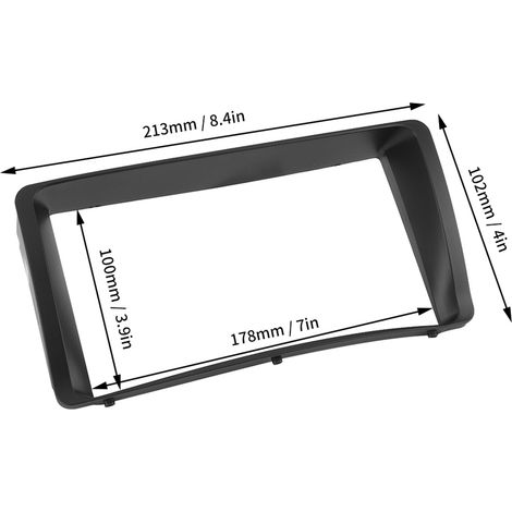Cadre 2 Din 7 Pouces pour Autoradio GPS DVD, Compatible Toyota Corolla 2003-2006, Panneau de Montage et Habillage