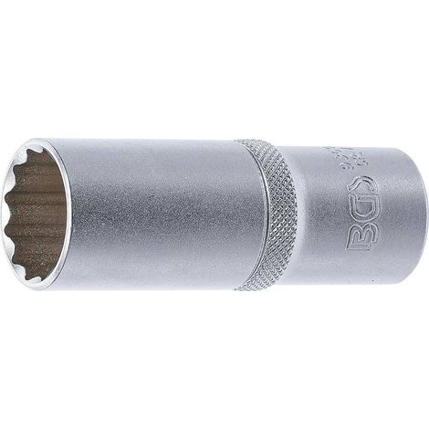 Douille pour Clé 12,5 mm (1/2) Longue 21 mm - Douze Pans - Précision et Durabilité, Acier, Pro - D-Work