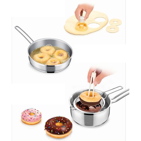 Große amerikanische Donutform mit Tauchzange, hohle Brotform aus Kunststoff, Presswerkzeug (1/5)