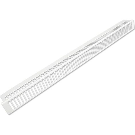 Cache décoratif 600 mm A06110000601TG0 – Grille coudée en acier – Type 11 pour support radiateur – Finition élégante – Purmo
