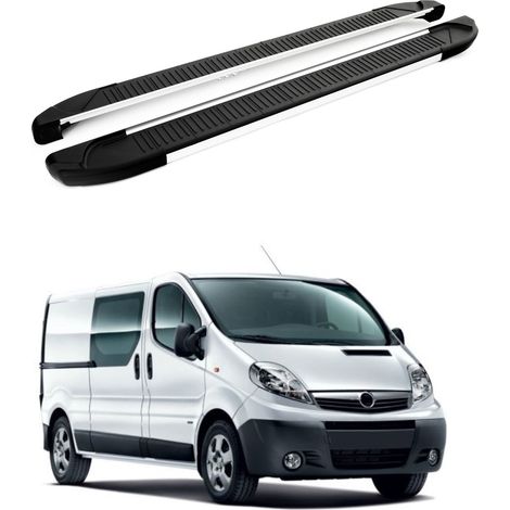 TURTLE kompatibel mit Opel Vivaro (X83) 2001-2014 / Kurze Version Trittbrett Another Grau (1/4)