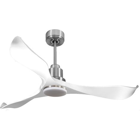 Ventilador de techo Reversible Termostato Dimable Wifi Motor DC Techos Inclinados Mando a Distancia Luz tres tonos Adaptador 2/3 Aspas Hypersilence Memoria