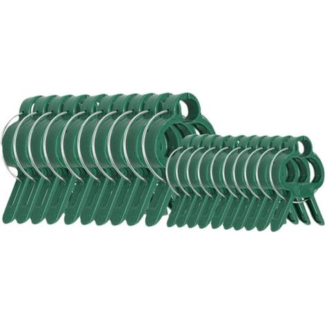 20er-Pack Pflanzenklammern für Kletterpflanzen, 10 große und 10 kleine für Tomaten, Rosen, Gurken und andere Kletterpflanzen (1/5)