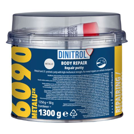 Mastic Polyester Aluminium Dur D-6090 Metalu pour Carrosserie (1/3)