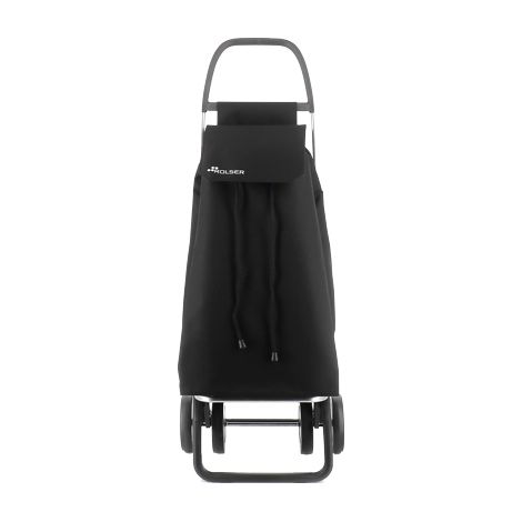 Carro compra 2+2 de 4 ruedas "Saquet LN" color negro saq056 rolser (1/3)