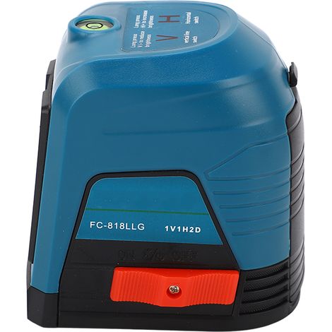 Niveau Laser Vert Infrarouge 2 Lignes FC-818LLG, Nivellement Automatique Haute Précision pour Extérieur, Contrôle Indépendant, 2 Lignes pour Peinture DIY et Travaux Intérieurs Légers (Sans Piles). (1/5)