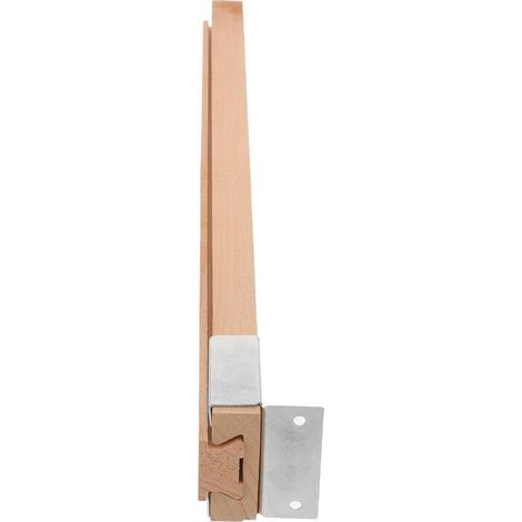 Glissières de Tiroir en Bois Marron, 1 Set, Rail de Remplacement Bois et Fer, Structure Monobloc, pour Tiroir et Meuble Tv, Fonctionnement Stable (1/3)