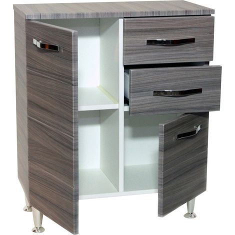 Antonella Sockel 2 Türen plus 2 Schubladen cm 66 x 33 x 80 (1/2)