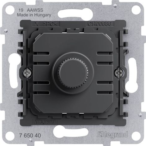 LEGRAND, SEANO 765040 INSERT VARIATEUR ROTATIF UNIVERSEL 300 W SANS CONDUCTEUR, COUPURE DE PHASE 5-300 W, AVEC BORNES À VIS, CON