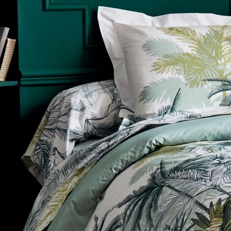Taie de traversin style colonial Vert 86x240 cm