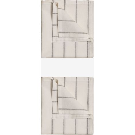 Set de 2 servilletas en lino y algodón Yersek SKLUM             