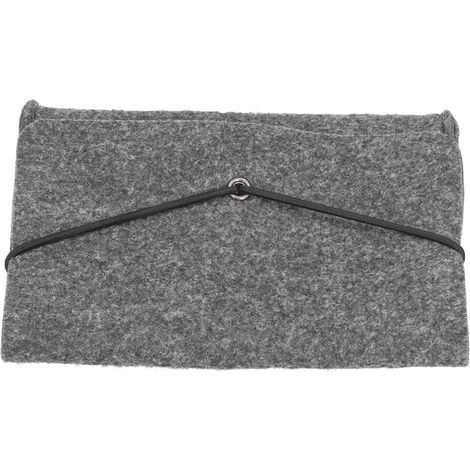 Pochette porte-documents en feutre, grande capacité, fermeture à pression, idéale pour le bureau, la maison et l'école. Modèle mallette résistant (noir). (1/4)