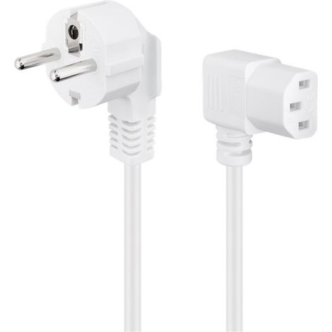 Goobay 96043 cable de transmisión Blanco 1,5 m CEE7/7 C13 acoplador (1/2)