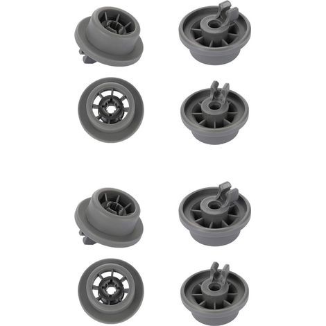 CSPARKV Lot de 8 Roulettes de Lave-vaisselle pour Panier Inférieur, roulettes panier lave-vaisselle，Roues de Lave-vaisselle pour Siemens, Bosch 165314 (1/5)