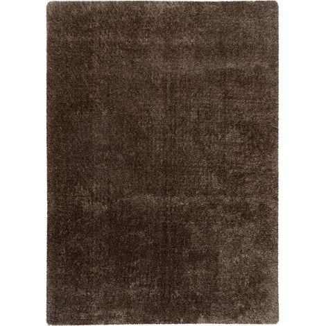 Tapis taupe doux et dense à poil court 25 mm - 150 x 80 cm (1/5)