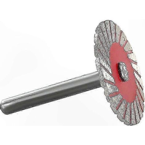 Disque diamanté à tige de 6 mm pour la découpe de carrelage, granit, marbre et céramique (1/4)