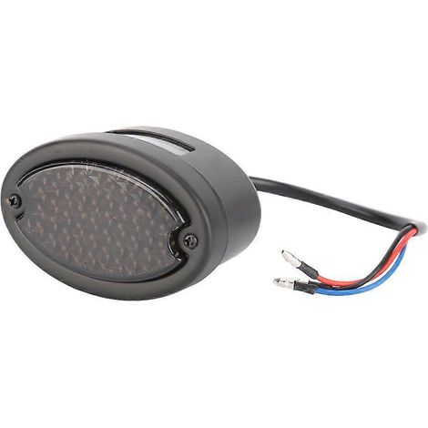 Motorrad-Retro-LED-Rücklicht mit Blinker, Bremslicht, Kennzeichenbeleuchtung und getönter Linse