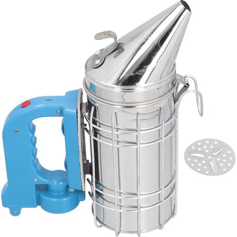 Fumeur de ruche électrique avec poignée bleue, équipement pour Apiculture, outils pour apiculteur (1/5)