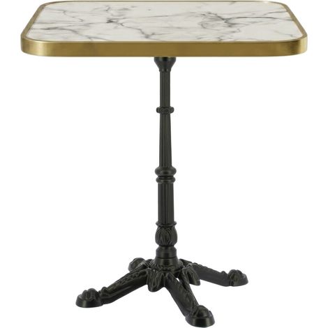 Table Fixe 70x70 cm plateau Cerclé modèle TABLE AURORE CERCLÉ pied Opera 4