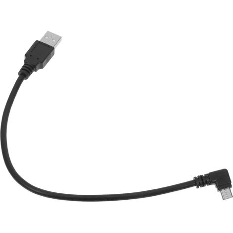 Câble USB Téléphones Portables et Accessoires Compatible et Double eur Coudé à 90° 25 Cm Câble USB Coudé Angle Droit Charge Rapide Transfert Données (1/5)