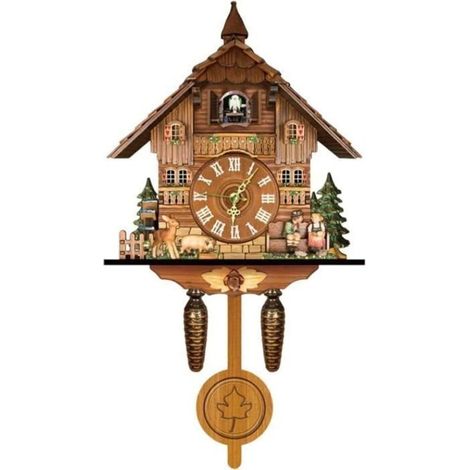 Horloge murale - Vintage - Bois - Coucou - Réveil - Décoration intérieure (1/5)
