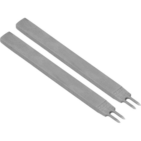 Poinçon à Cuir 2 Pointes Acier Inoxydable, Outil de Maroquinerie Professionnel pour Travail du Cuir DIY