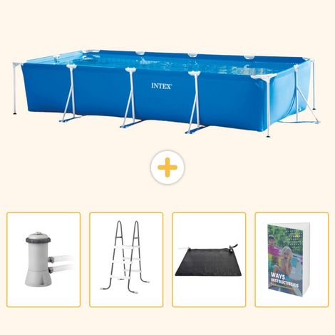 Intex Piscine Tubulaire Rectangulaire - 450x220x84 cm - 5-pièces  SCB128 (1/5)