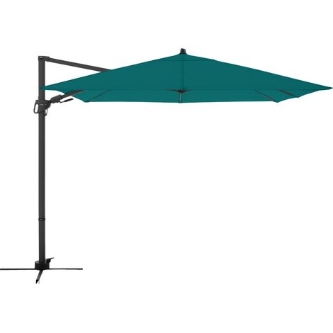Doppler Sonnenschirm / Ampelschirm "Derby DX 335", 332 x 332 x 367 cm (L x B x H), petrol, Bezug aus 100 % Polyester, Gestell aus Aluminium, 19,8 kg (1/5)