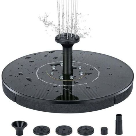 16 cm Solar-Gartenbrunnen – mit integrierter Pumpe – für Garten und Terrasse – elegante Wasserdekoration